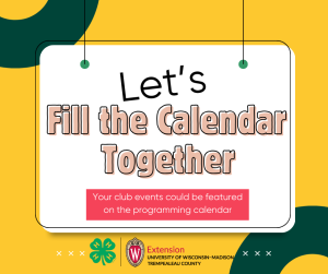 🎉 A Fresh Start to the 4-H Year – Let’s Fill the Calendar Together!