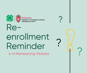 Re-enrollment Reminder: 4-H Membership Matters