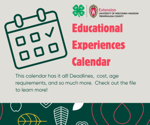 State and National Educational Experiences Calendar