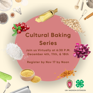 Cultural Baking Series Regestration Open