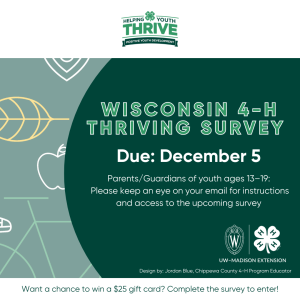 4-H Thriving Survey- Watch Your Emails