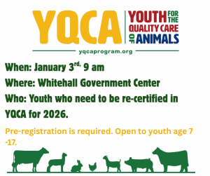 Mark Your Calendar for upcoming YQCA Dates