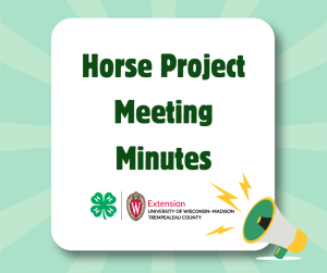 Horse Project Meeting Minutes for December