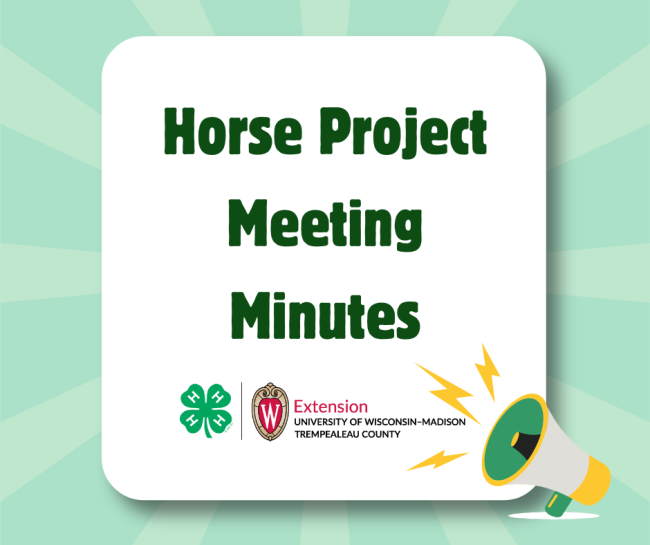 Horse Project Meeting Minutes for December