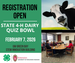 4-H Dairy Quiz Bowl- Regestration Now Open