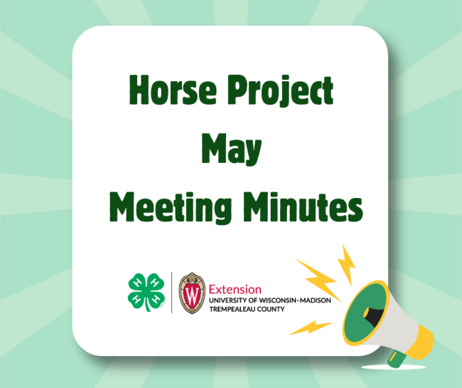 Horse Project May Meeting Minutes