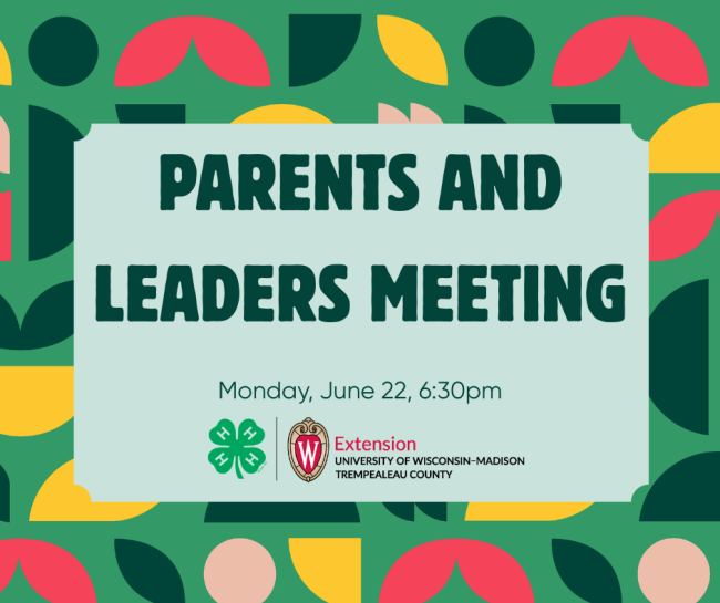 Parents and Leaders Meeting Agenda