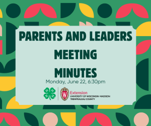 Parents and Leaders Meeting Minutes