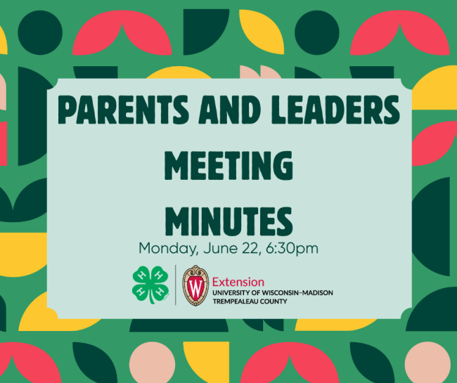 Parents and Leaders Meeting Minutes