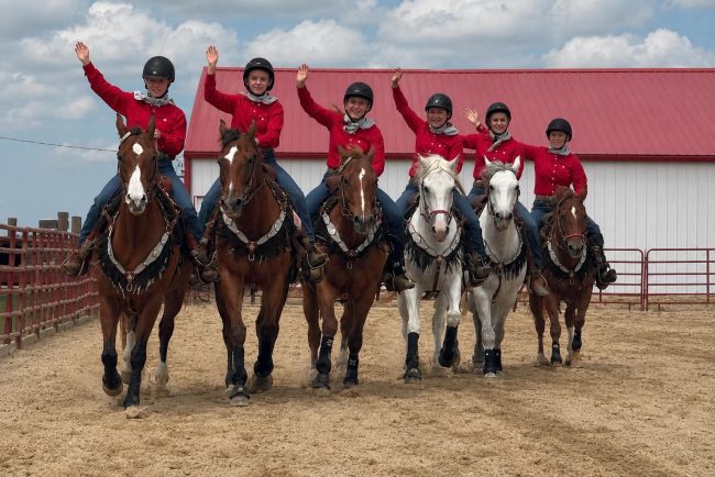 Trempealeau County 4-H Drill Team Wins First Competition in Debut Performance