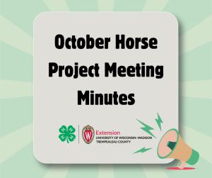 October Horse Project Meeting Minutes